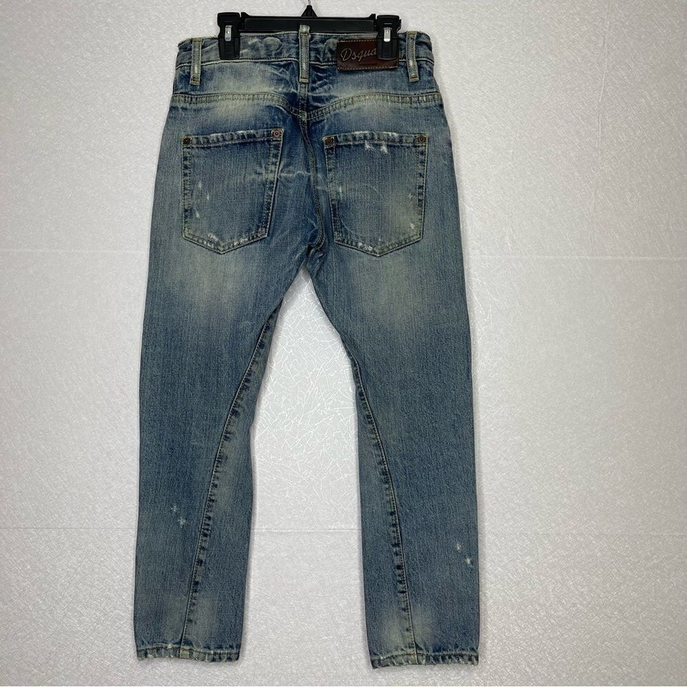 Dsquared Boyfriend Distressed Patch Button Fly Je… - image 4